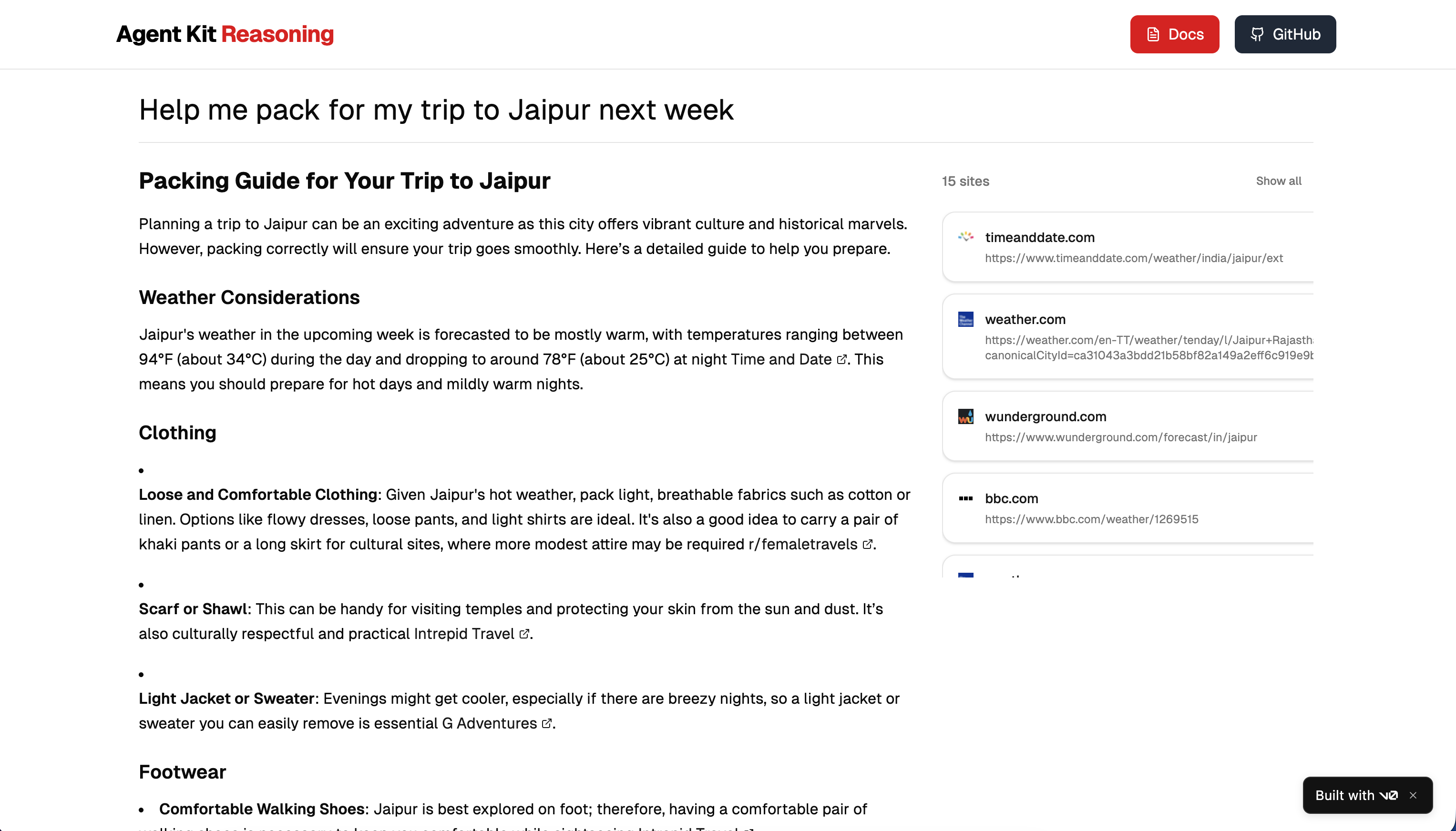 Agent Kit Reasoning Screenshots 2